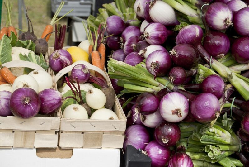 fresh vegetables, onion, red onion