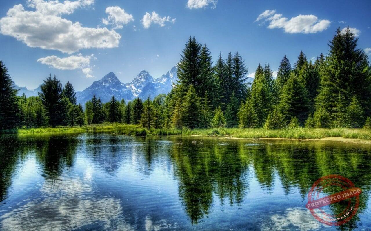 Peaceful Lake Wallpaper Landscape Nature