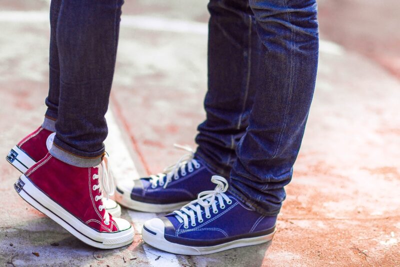 converse, couple, love