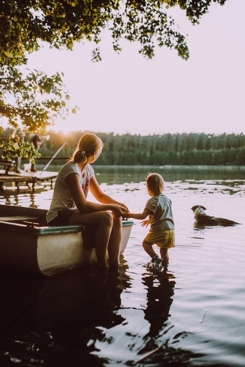 people, woman, kid, child, nature, baby, boy, happy mothers day, girl, daughter, mother, holding hands, lake, water, swimming, boat, mom, mum