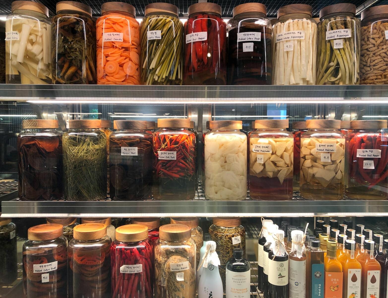 Tins and Cans on a Supermarket Shelf