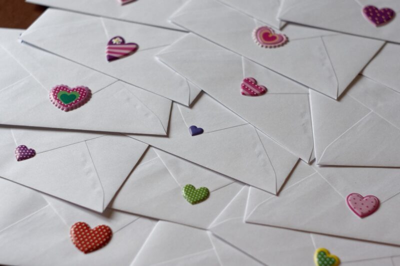 envelope, letter, love letter