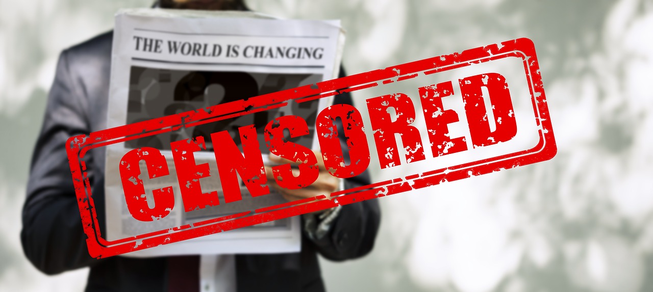 censorship, man, newspaper