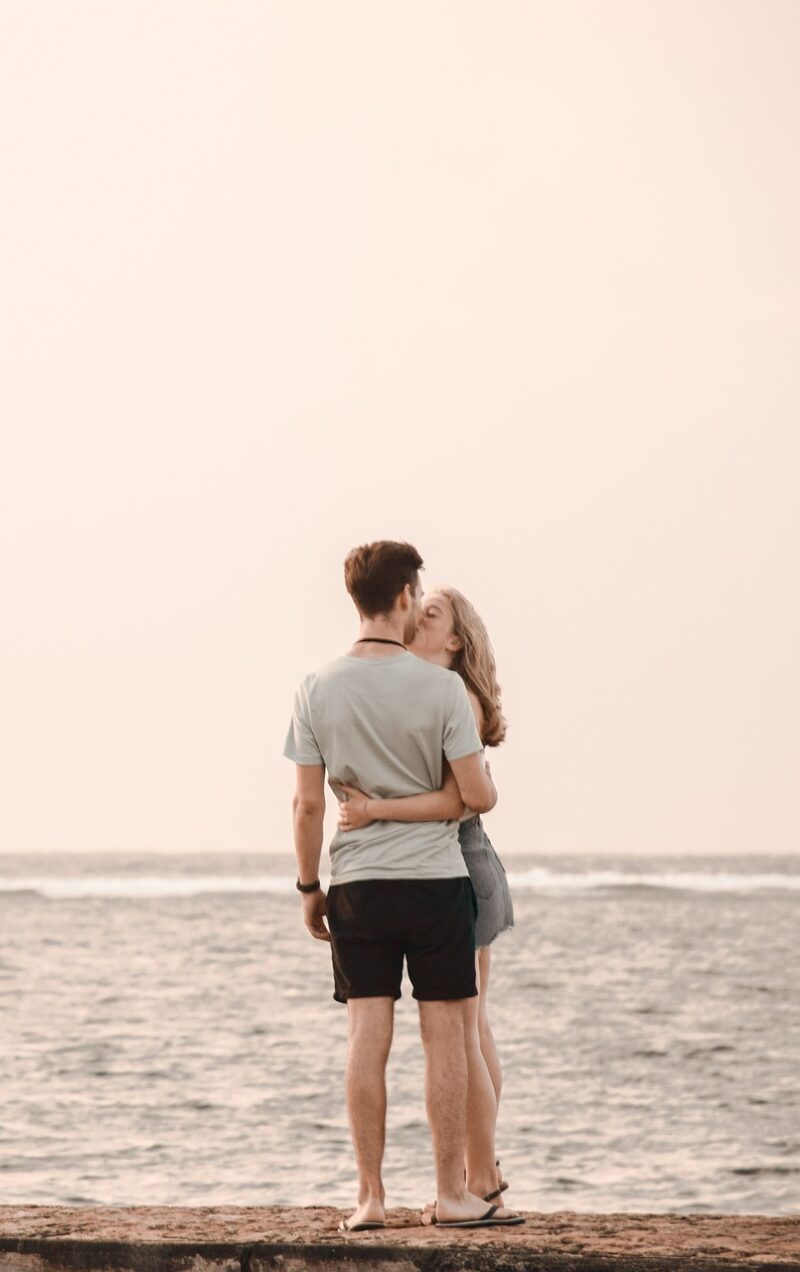 couple, summer, beach