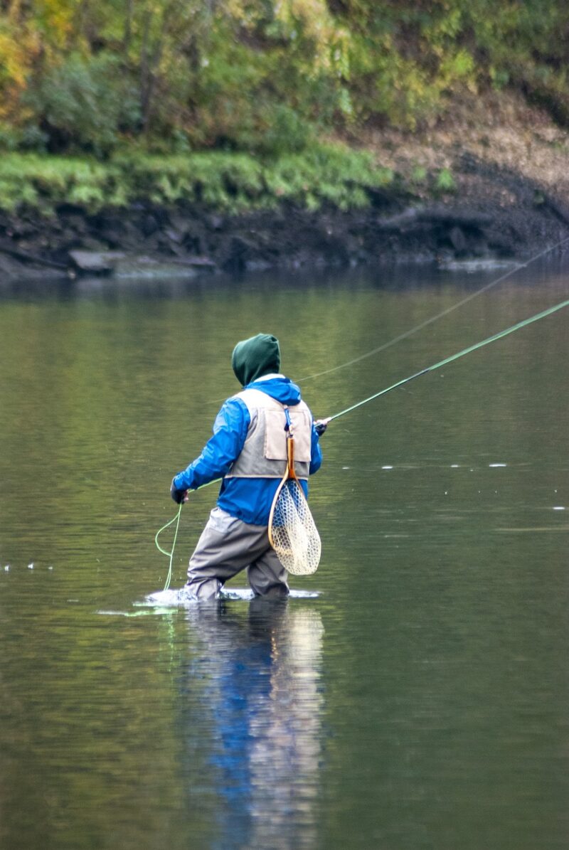 fly fishing, angler, fishing