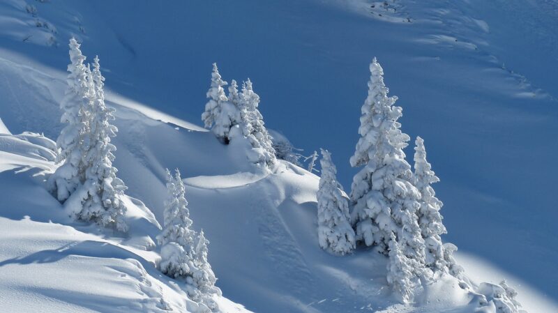 snow, landscape, winter