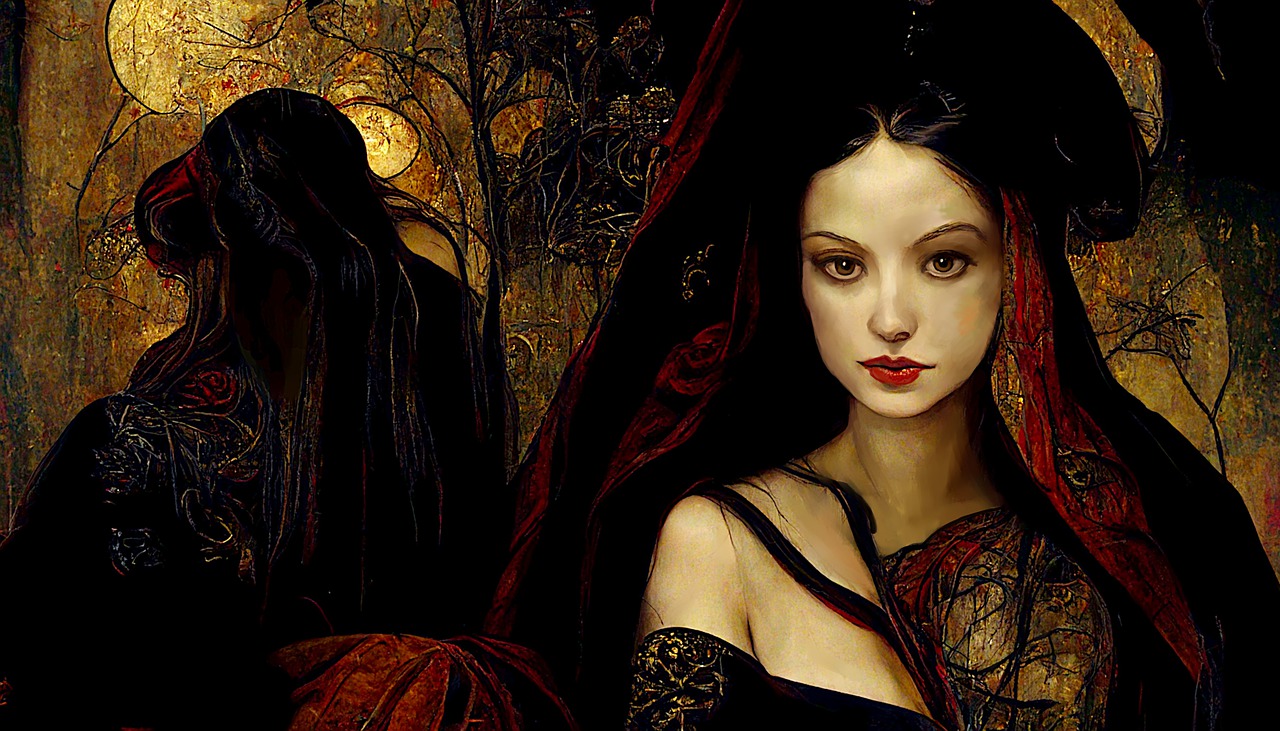 woman, mystery, gothic