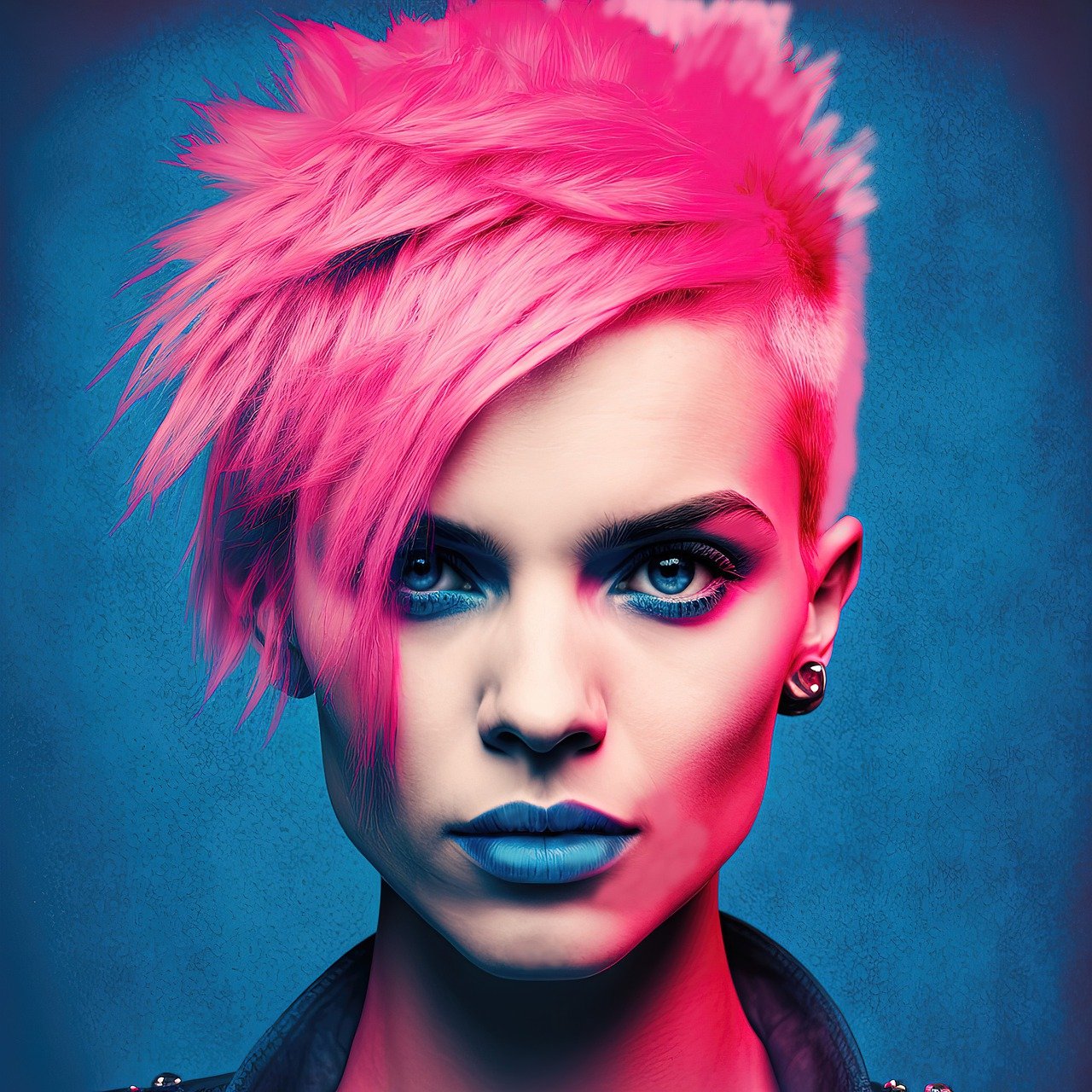 girl, hair, punk