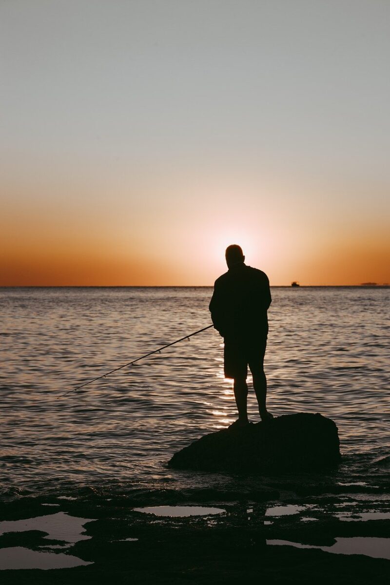 beach, fishing, leisure