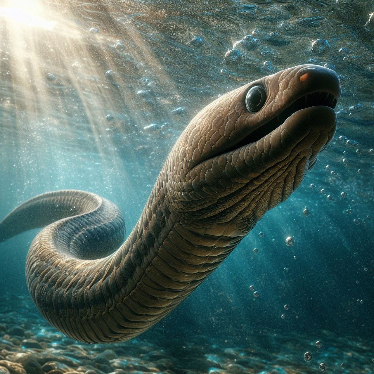 ai generated, fish, eel