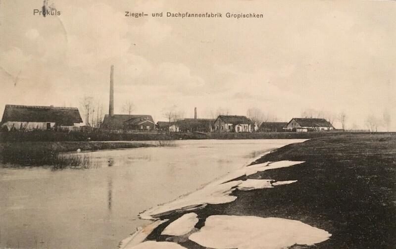 Priekule. Plytu ir cerpiu fabrikas Gropiskiuose apie 1910 m Straipsniai.lt