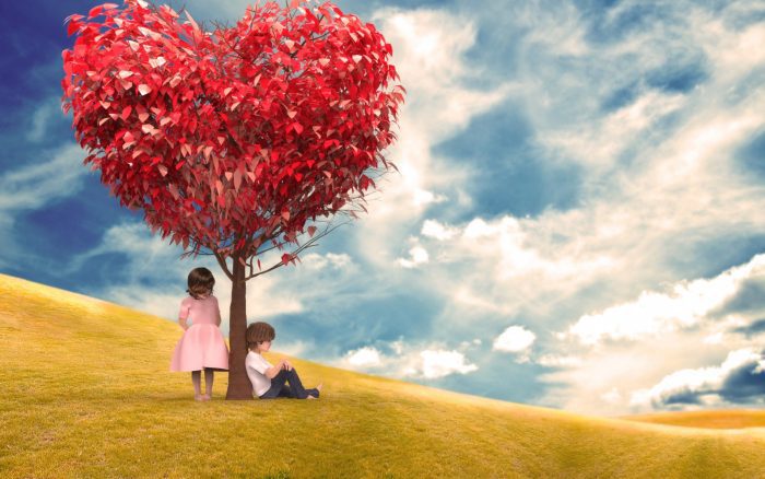 Romantic Heart Shape Tree Love Straipsniai.lt