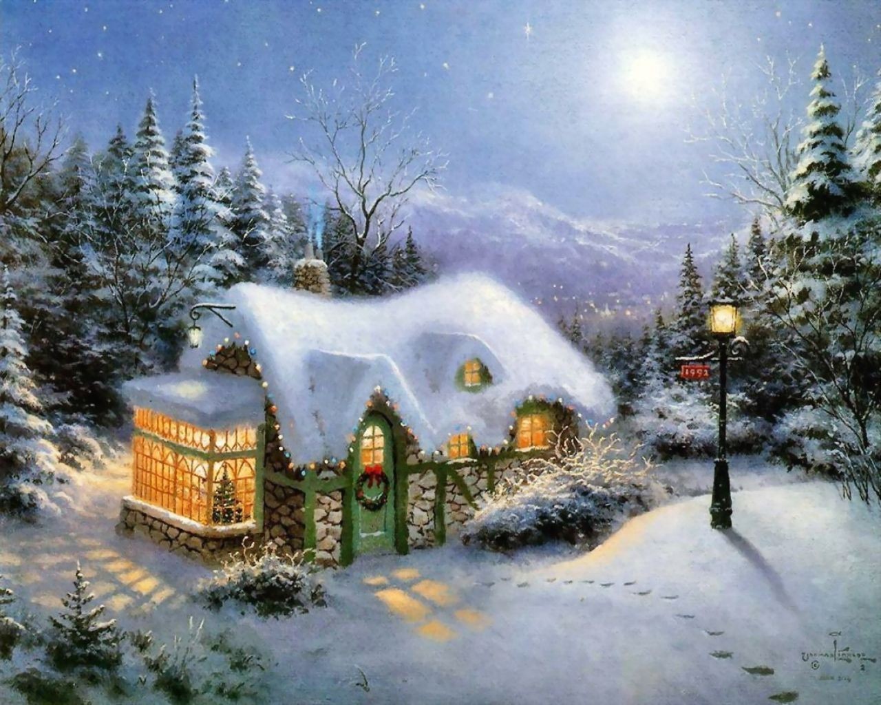 Thomas Kinkade III - Be Home For Christmas