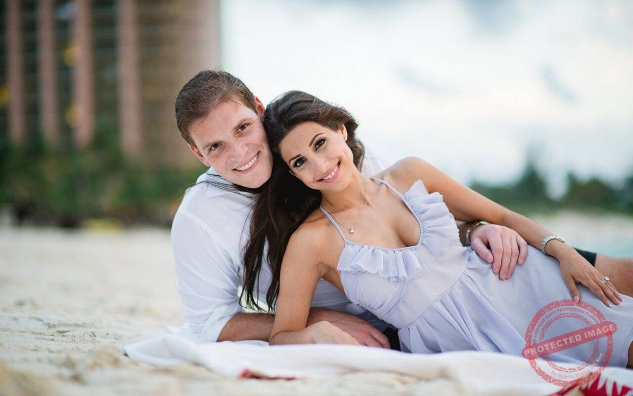 Very Happy Couple Hugs Beautiful