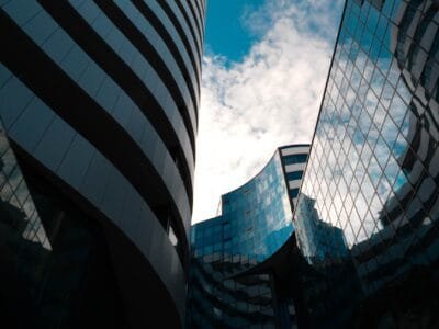 a couple of buildings that are next to each other