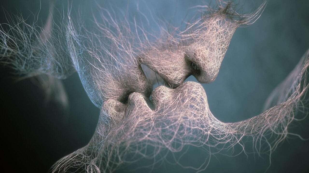 Anime Love Kissing Artwork