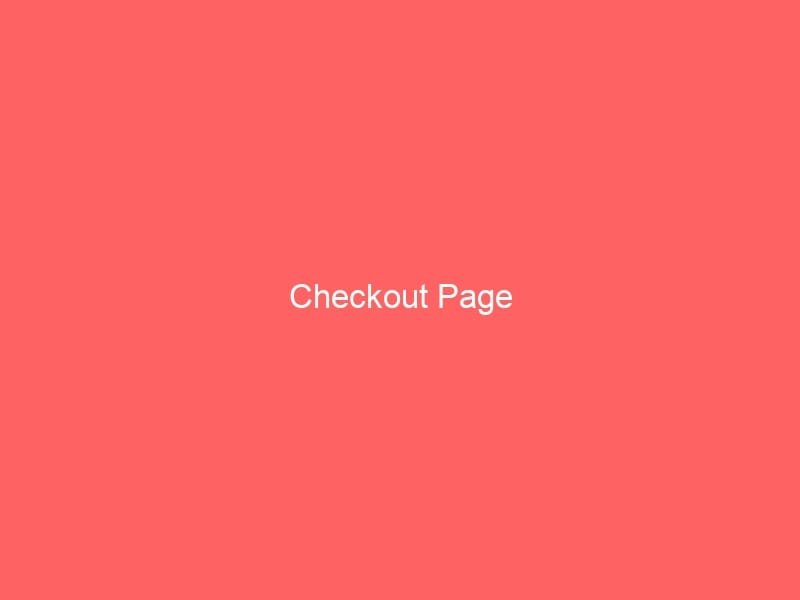 Checkout Page