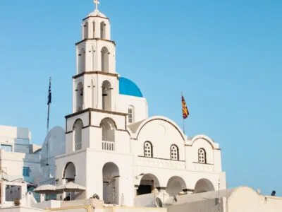 white and blue concrete buildings during daytime