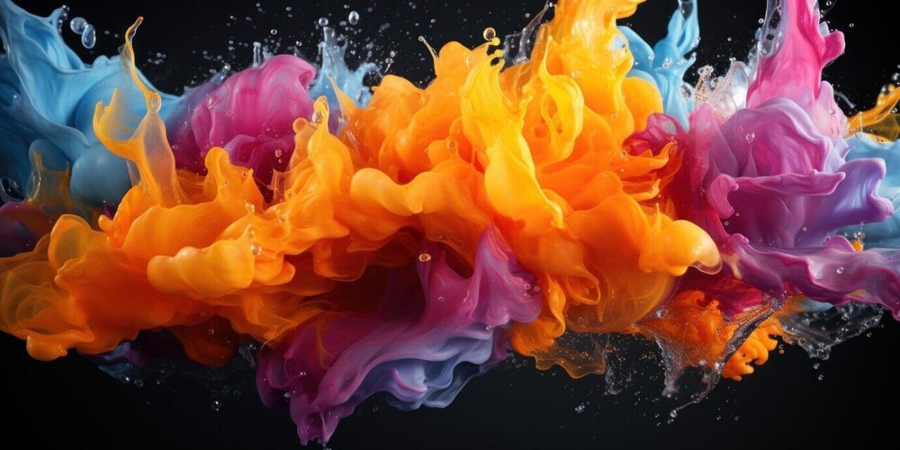Colorful Paint Splash Background 157027