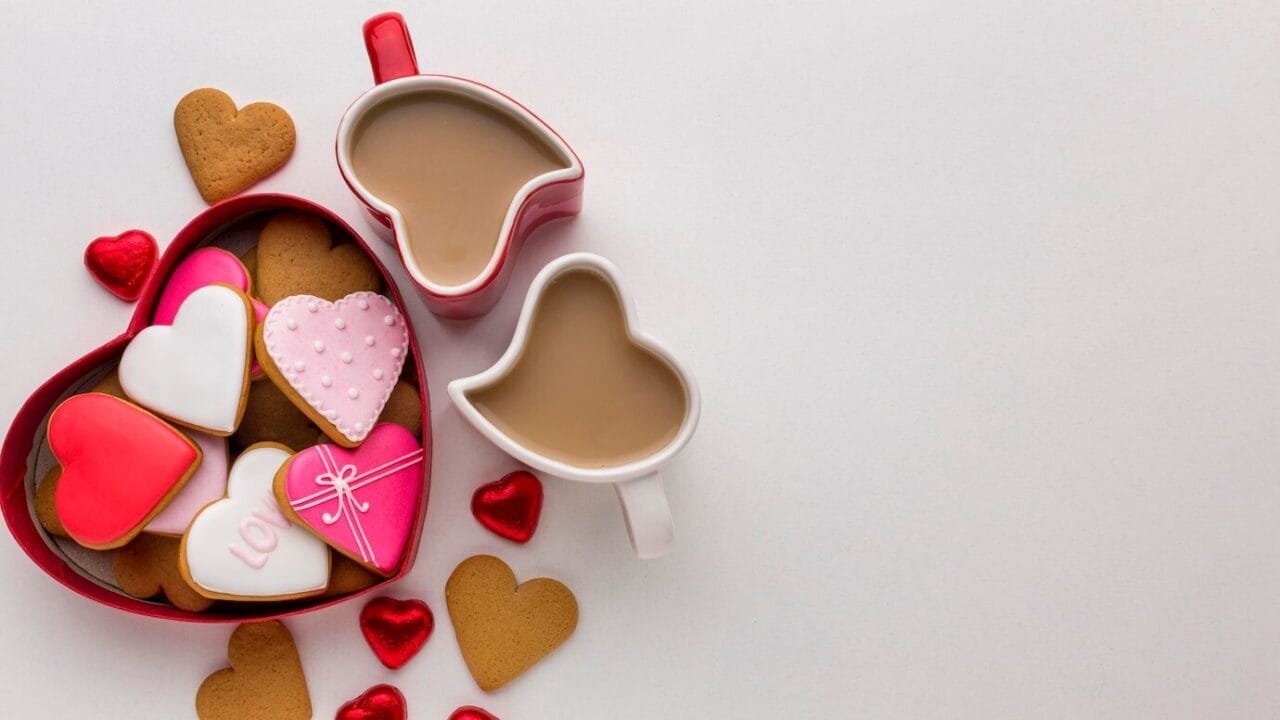 Flat Lay Valentine S Day Concept With Copy Space 23