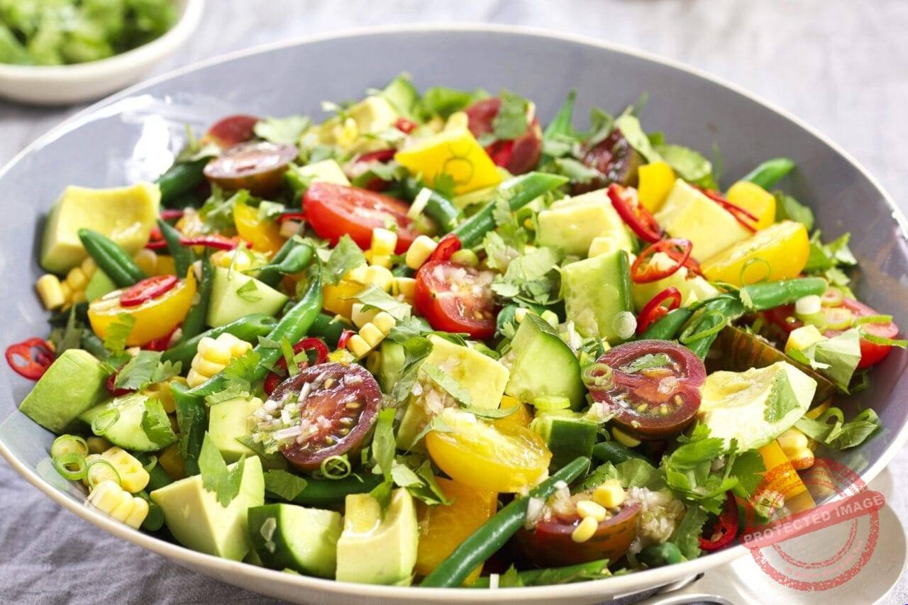Fresh Summer Vegetable Salad