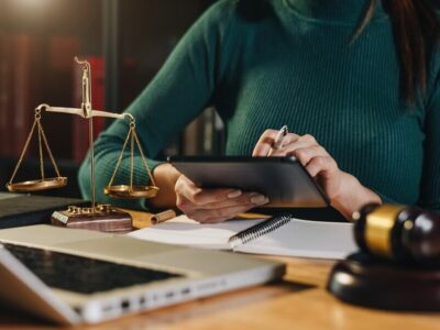 justice-law-concept-male-judge-courtroom-working-with-smart-phone-laptop-digital-tablet-computer-wood-table-morning-light_71455-31