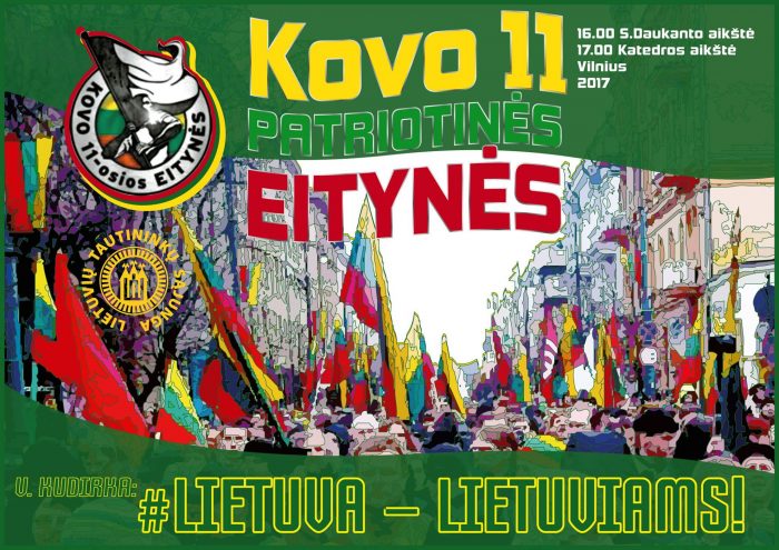 Jau šį šeštadienį Kovo 11-osios Patriotinės Eitynės Vilniuje!