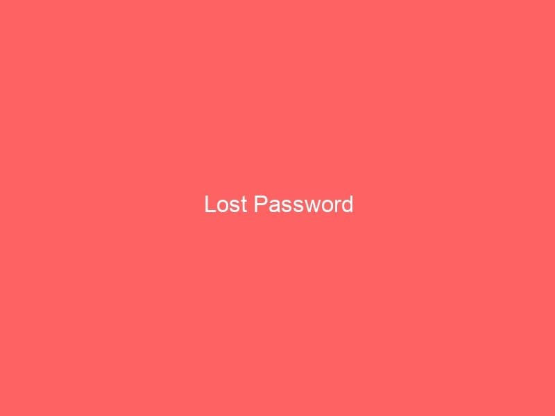 Lost Password