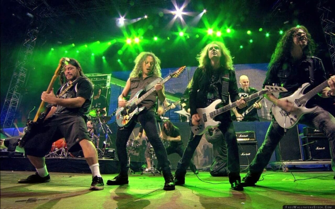 Metallica Band Members Scene Action