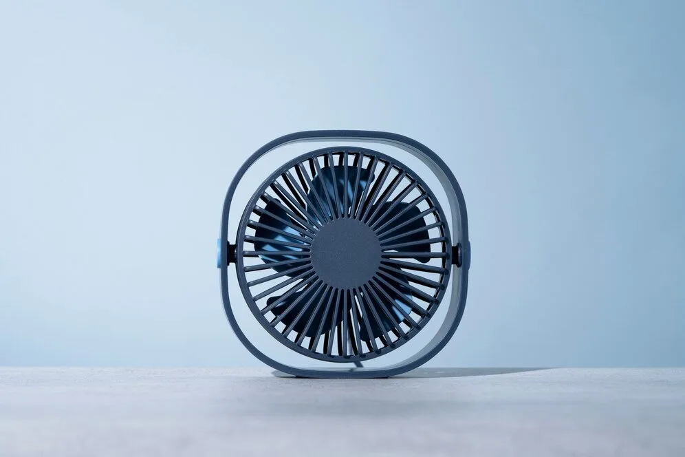 Modern round desk fan with simple background 23 2150808049.jpg