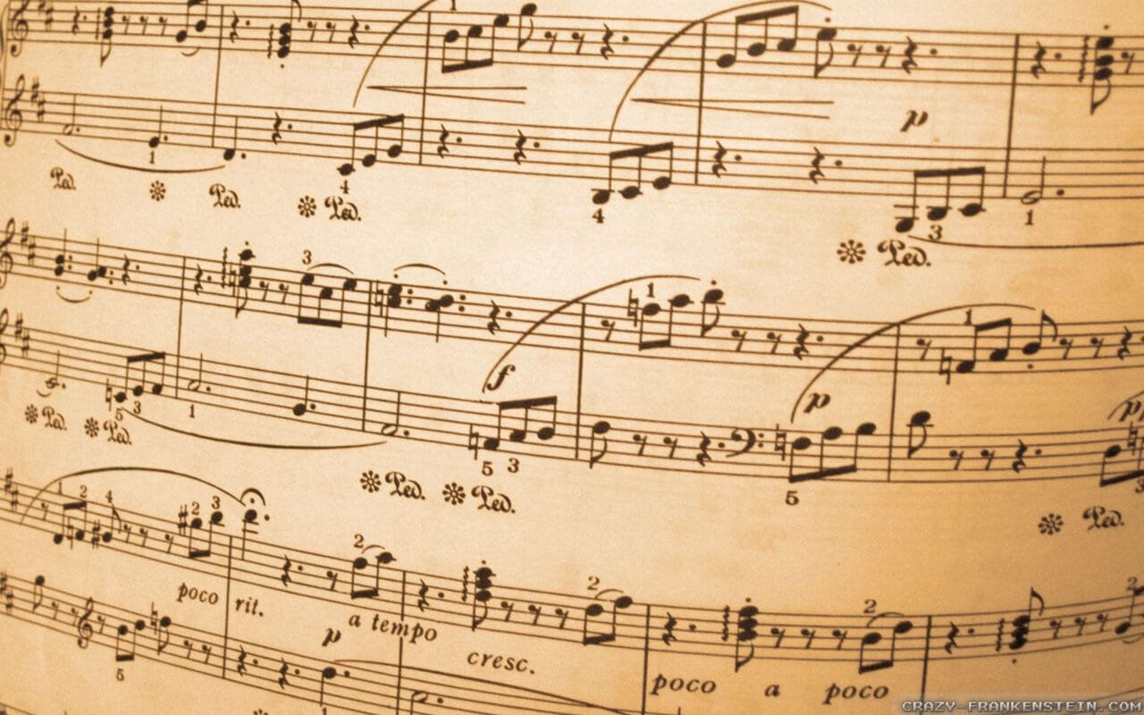 Music notes wallpapers 1920x1200