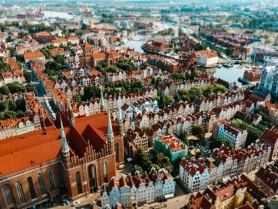 aerial view of city buildings during daytime