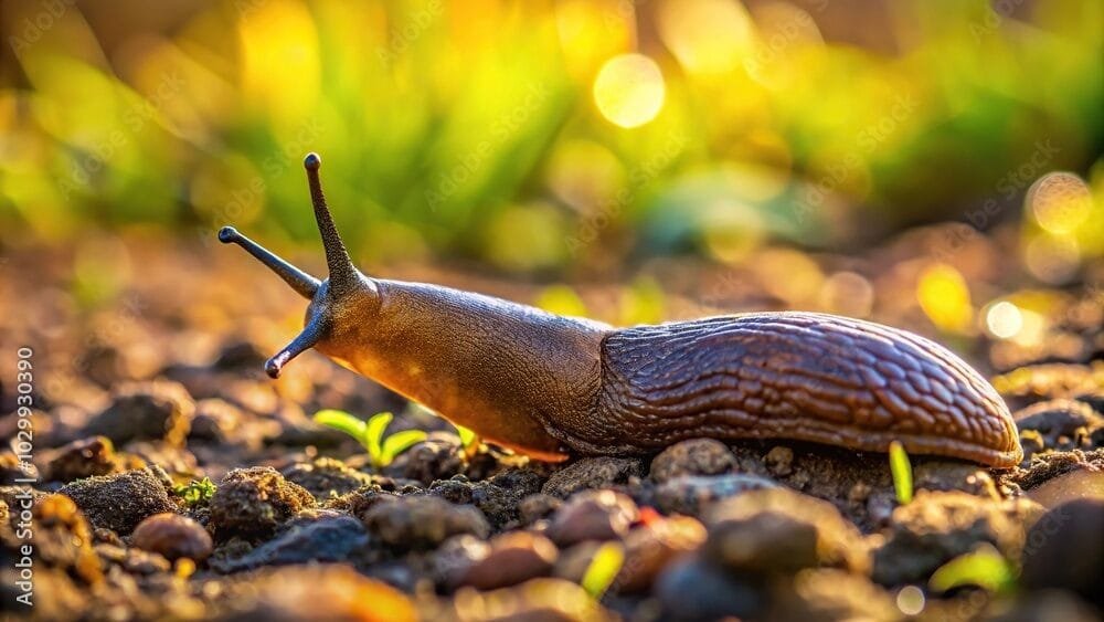 silhouette spanish slug arion vulgaris snail crawling garden ground stockpack adobe stock Straipsniai.lt