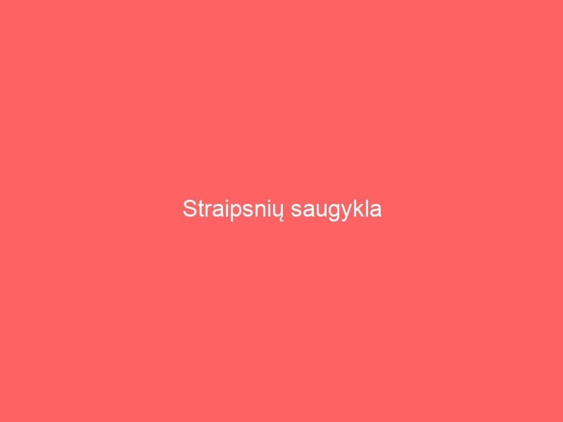 Straipsnių Saugykla