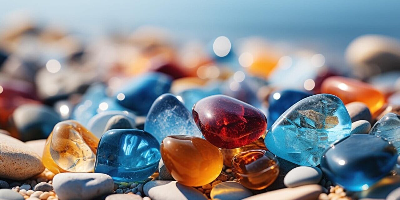 Sunlight Shimmering Off Beach Rocks 157027