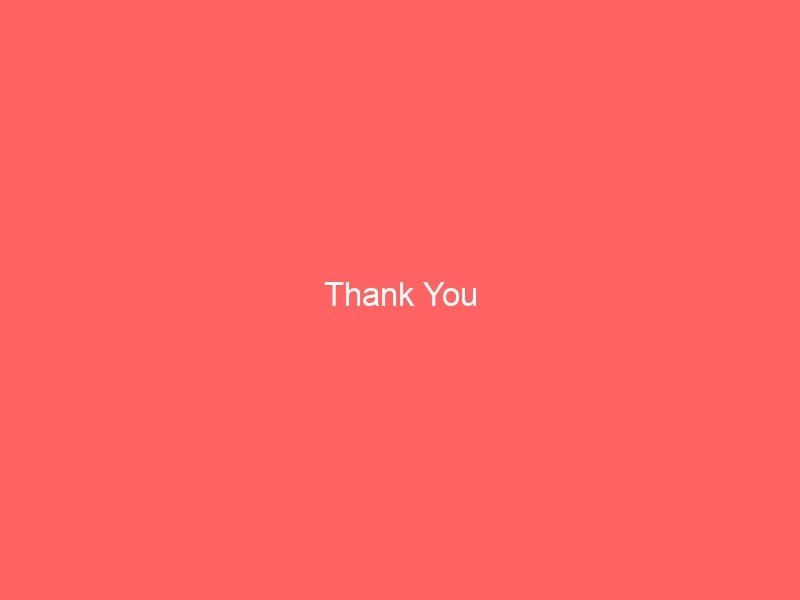 Thank You
