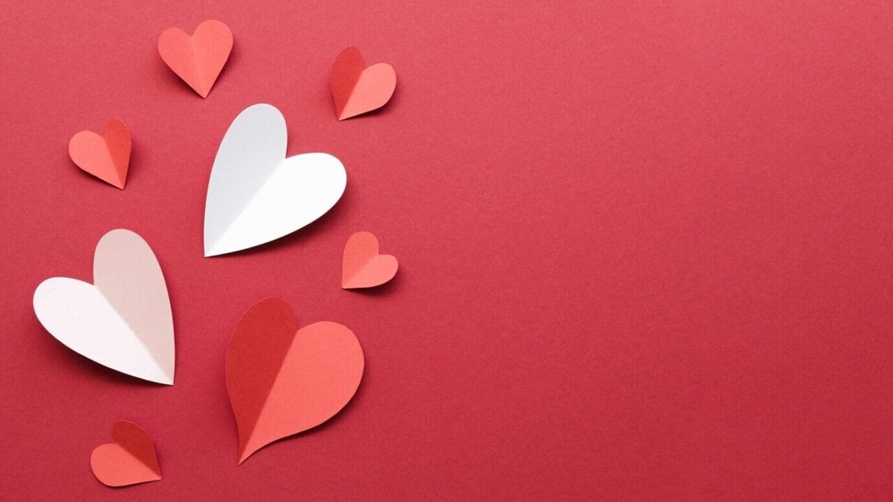 Top View Hearts With Copy Space 23