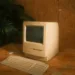 a desktop computer sitting on top of a wooden desk